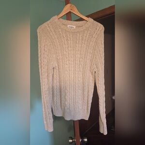 Goodfellow & Co Cable Knit Sweater in Cream